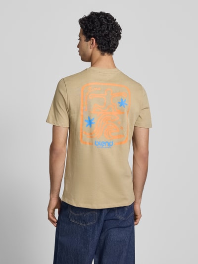 Blend T-Shirt mit Motiv-Print Modell 'SUN SURF' Beige 5