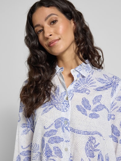 Christian Berg Woman Hemdblusenkleid mit Umlegekragen Blau 3