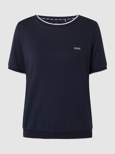 JOOP! BODYWEAR T-shirt van een mix van lyocell en elastaan  Marineblauw - 2