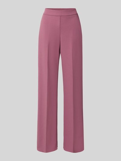 Productfoto, Straight Fit Stoffhose mit Bügelfalten van Rinascimento, Materiaalmix met stretch, elastische band, zij-steekzakken, persplooien