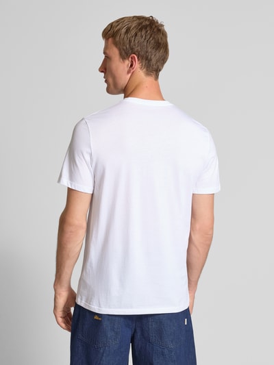 Calvin Klein Jeans Regular Fit T-Shirt aus reiner Baumwolle mit Logo-Print Weiss 5