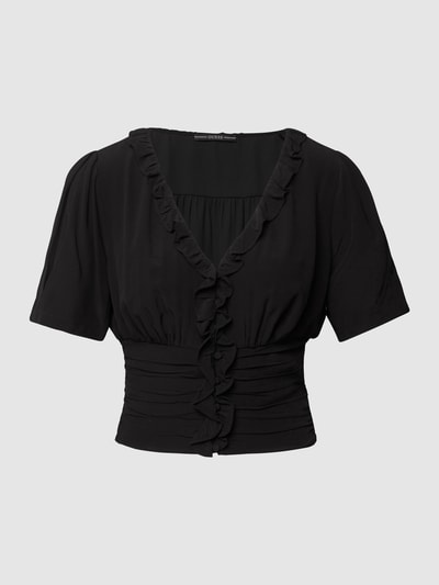 Guess Bluse mit Rüschen-Details Schwarz 2