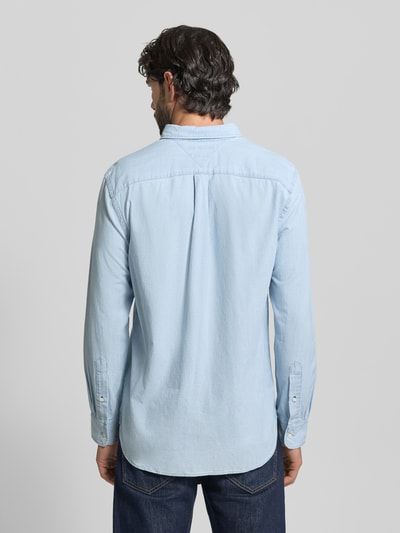 Tommy Hilfiger Regular fit vrijetijdsoverhemd van chambray Lichtblauw - 5