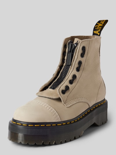 Dr. Martens Buty skórzane z podeszwą na platformie model ‘Sinclair’ Złamany biały 1