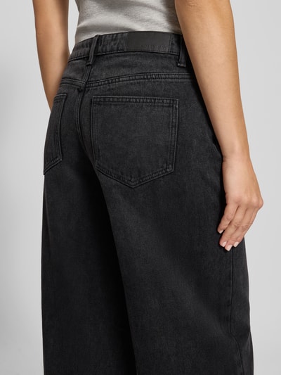 NOISY MAY® Jeansy o kroju wide fit z 5 kieszeniami model ‘KETTIE’ Czarny 3