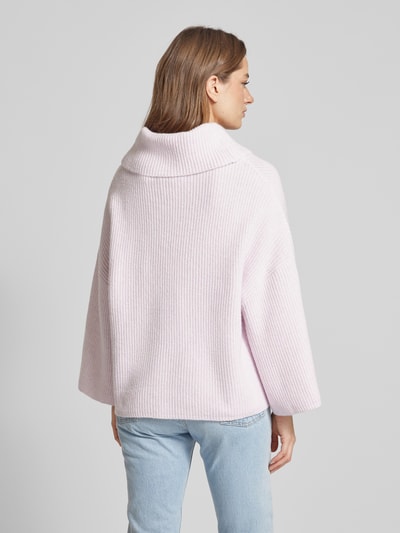 comma Oversized Wollpullover aus Viskose mit Kimonoärmeln Rose 5