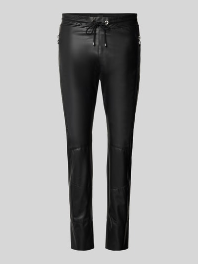 MAC Regular fit broek met tunnelkoord, model 'FUTURE' Zwart - 2