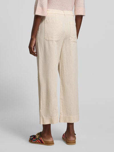 OPUS Culotte met steekzakken model 'Meeri breath' Beige - 5