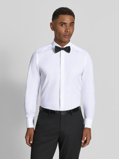 OLYMP Level 5 Slim Fit Smokinghemd aus Baumwolle mit Stretch-Anteil  Weiss 4