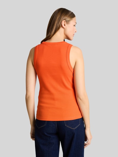 Tom Tailor Denim slim fit top in ribstructuur Oranje - 5