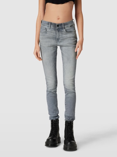 G-Star Raw Jeansy o kroju skinny fit z wpuszczanymi kieszeniami Jasnoszary melanż 4