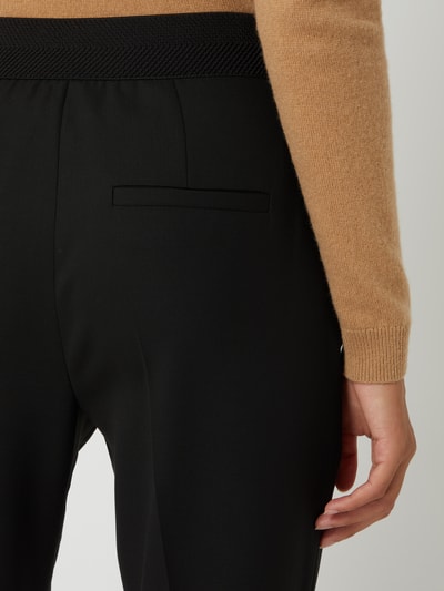 s.Oliver BLACK LABEL Stoffen broek van viscosemix  Zwart - 3