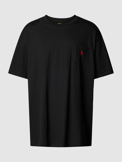 Polo Ralph Lauren Big & Tall Plus Size T-Shirt mit Label-Stitching Modell 'SS JRSY CN' Black 2