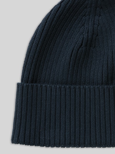 Marc O'Polo Mütze mit Label-Patch Marine 3