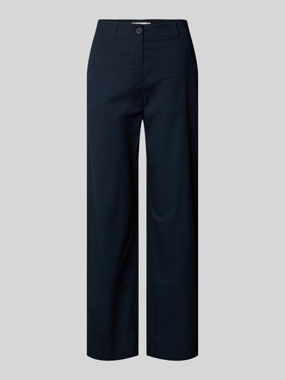 Marc O'Polo Wide Leg Chino aus Baumwoll-Mix Modell 'LANDE' Marine 2