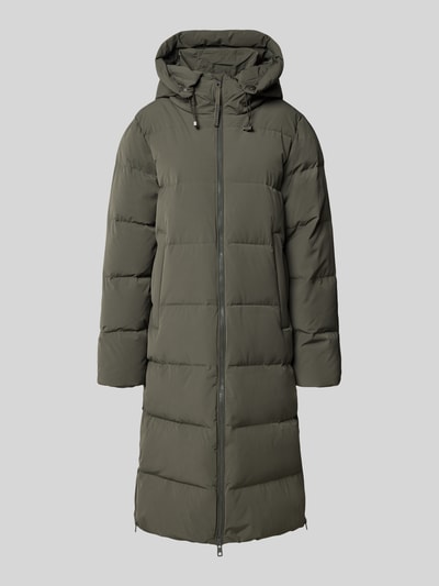 IQ Studio Lange donsjas met waterkolom 5000 en tweewegsritssluiting Olijfgroen - 2