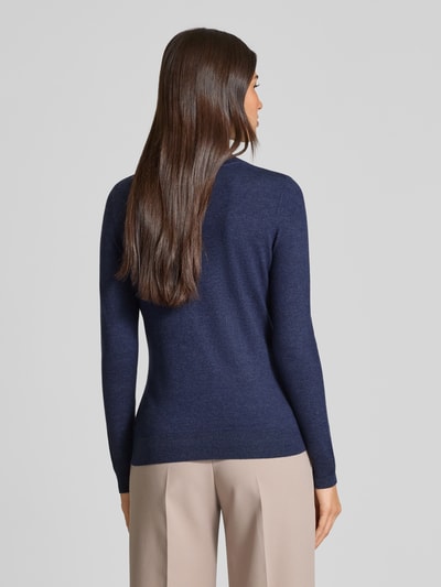Christian Berg Woman Strickpullover aus Viskose-Mix mit Rundhalsausschnitt Dunkelblau 5