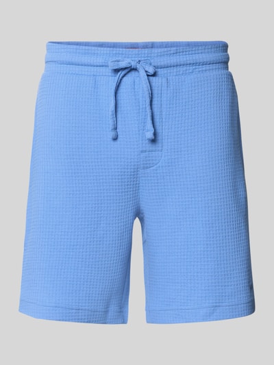 HUGO Regular Fit Sweatshorts aus Baumwoll-Mix Modell 'AUSTIN' Blau 2