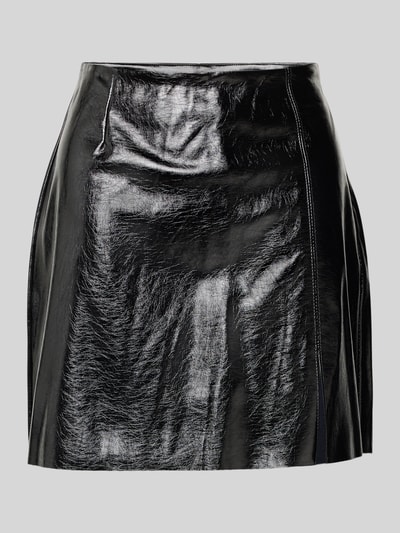Vero Moda Spódnica mini z imitacji skóry lakierowanej model ‘NELLY’ Czarny 2