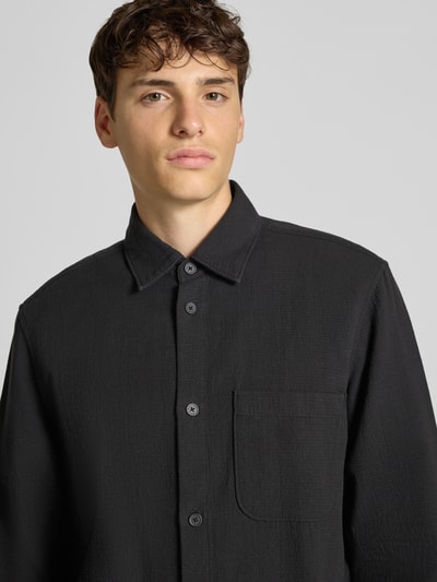 Marc O'Polo Denim Regular Fit Hemdjacke aus reiner Baumwolle Black 3