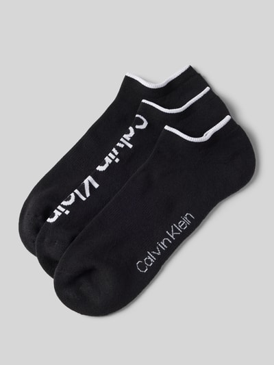 CK Calvin Klein Socken mit Label-Print im 3er-Pack Black 1