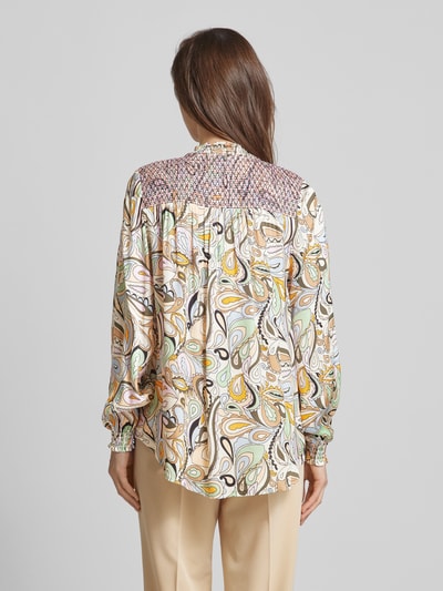 MOS MOSH Blouseshirt van viscose, model 'DETTA ARZU' Lindegroen - 5