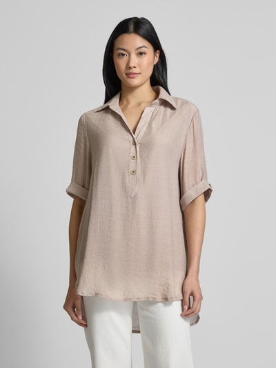 Apricot Regular Fit Bluse mit Umlegekragen Sand 4