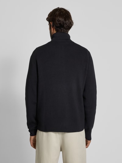 Lindbergh Kurtka z dzianiny z fakturowanym wzorem Czarny 5