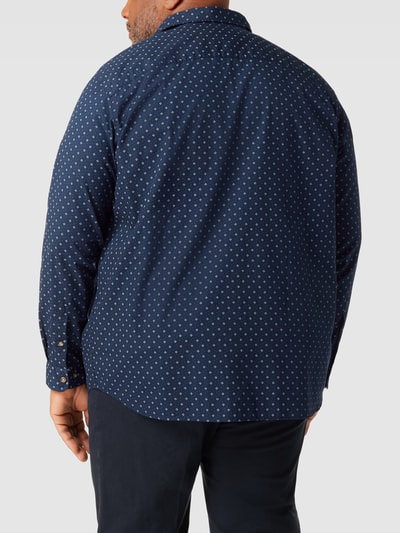 Jack & Jones Plus PLUS SIZE Freizeithemd mit Kentkragen Modell 'TREKOTA' Dunkelblau 5