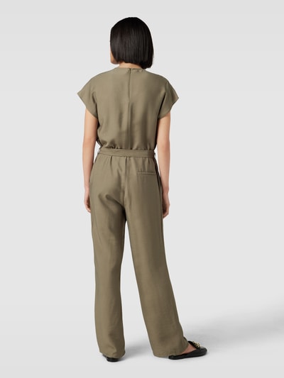 Another Label Jumpsuit mit V-Ausschnitt Oliv 5