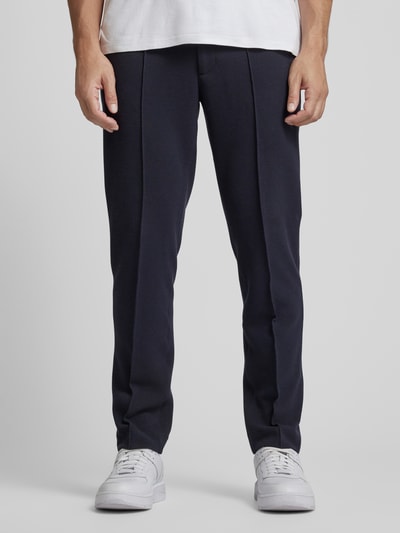 ARMANI EXCHANGE Slim fit pantalon met vaste persplooien Marineblauw - 4