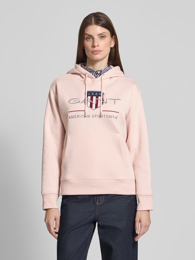 Gant Hoodie met labelstitching, model 'ARCHIVE SHIELD' Roze - 4