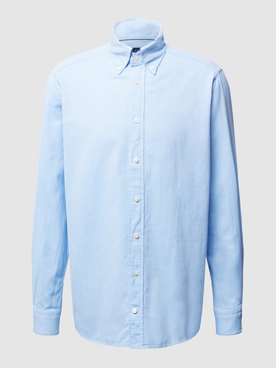 Eton Regular Fit Business-Hemd aus Oxford  Bleu 2