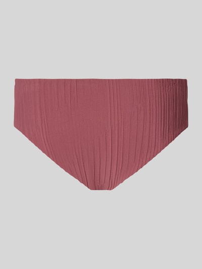 Produktfoto, Bikini-Hose in Plissee-Optik von BOSS, Optik: Unifarben, Gürtel-Detail, Materialverarbeitung: Plissee-Optik