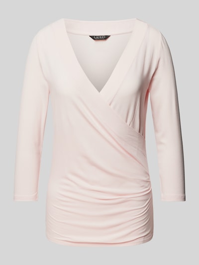 Lauren Ralph Lauren Longsleeve in Wickel-Optik Modell 'ALAYJA' Pink 2