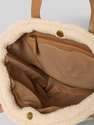 Barts Tote bag met labeldetail, model 'Aedey' Lichtbruin - 5
