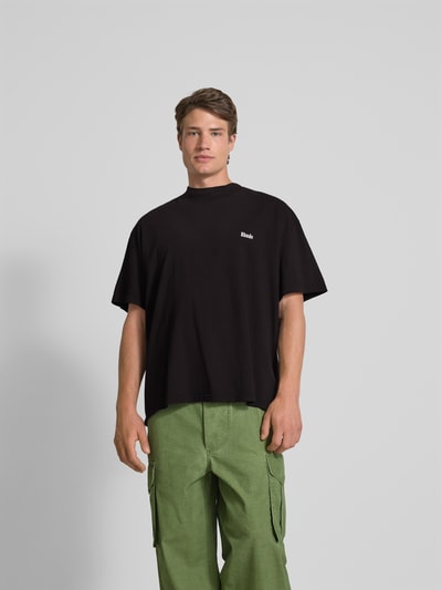RHUDE Oversized T-Shirt mit Label-Print Black 4