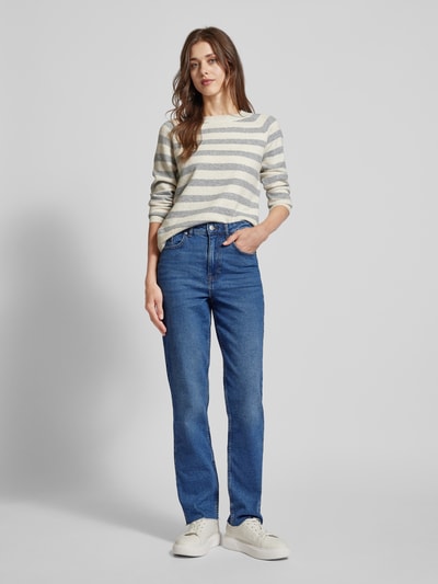 Vero Moda Jeansy o kroju straight fit z wysokim stanem model ‘CALIA’ Niebieski 1