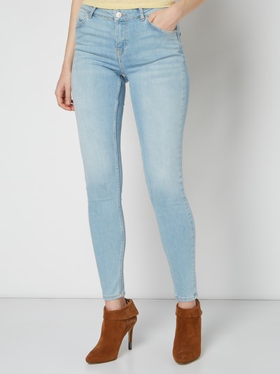 Review Skinny Fit Jeans mit Stretch-Anteil Hellblau 4