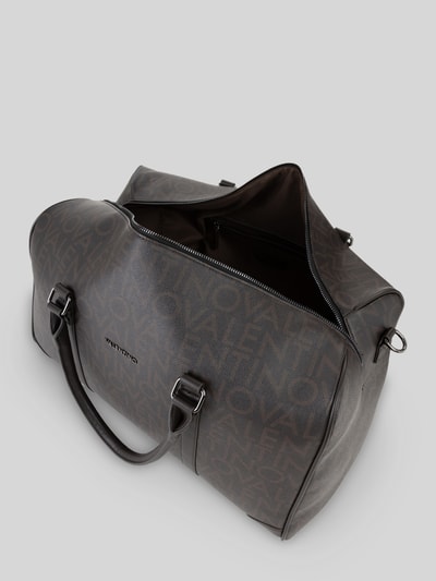 Valentino Bags Weekender mit Label-Detail Modell 'KING' Dunkelbraun 2