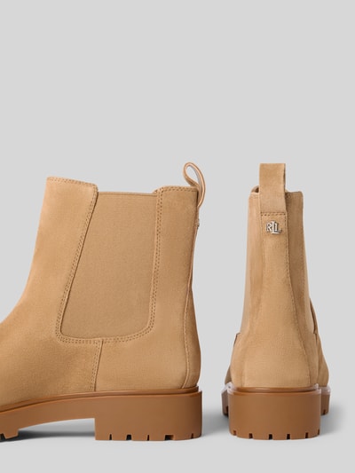 Lauren Ralph Lauren Laarsjes met elastische inzetten, model 'ALLYSON' Zand - 2