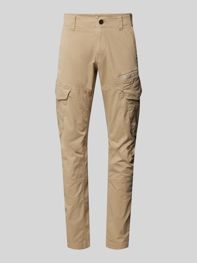 PME Legend Tapered Fit Cargohose mit Label-Print Modell 'NORDROP' Sand 1