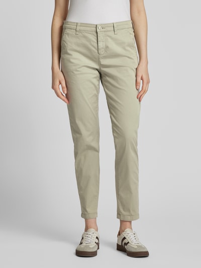 MAC Slim Fit Chino mit verkürztem Schnitt Modell 'TURN UP' Khaki 4