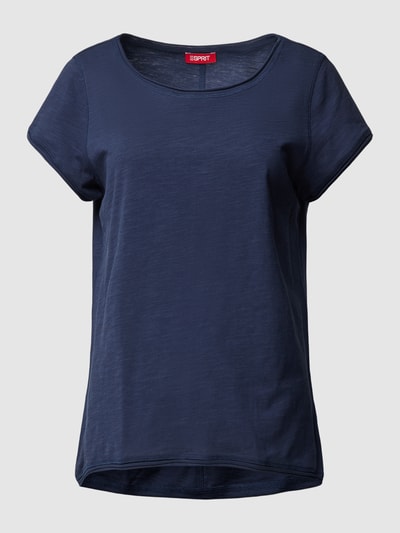 Esprit T-shirt met ronde hals en korte mouwen Marineblauw - 2