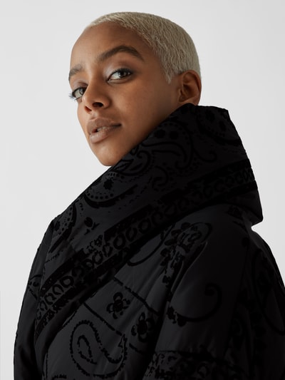 Bacon Daunenjacke mit Allover-Muster Schwarz 6