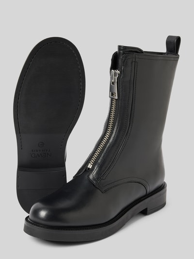 Newd Tamaris Stiefel aus Leder mit Reißverschluss Black 4