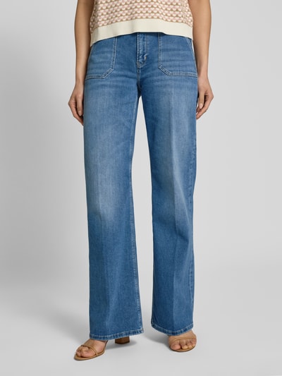 someday. Jeans mit weitem Bein und Eingrifftaschen Modell 'Carie utility' Blau 4