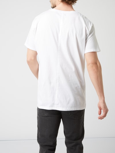 Levi's® Line 8 L8 Long Line Ss Tee Mini Shawod Ln8 Grey Lilac / Bright White Biały 5