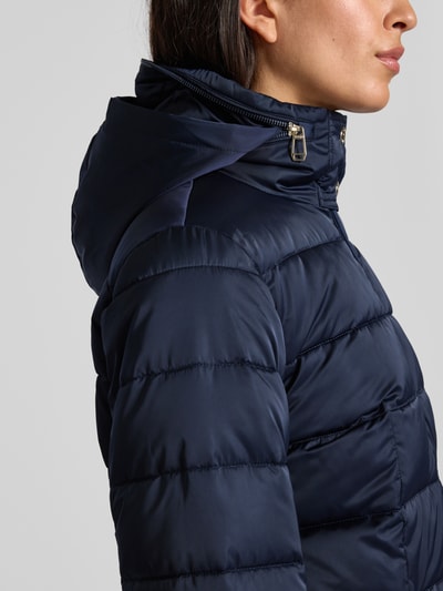 JOOP! Gewatteerde lange jas met opstaande kraag, model 'Christin' Marineblauw - 3