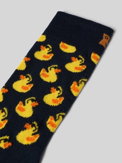 Happy Socks Sokken met labelprint Marineblauw - 2